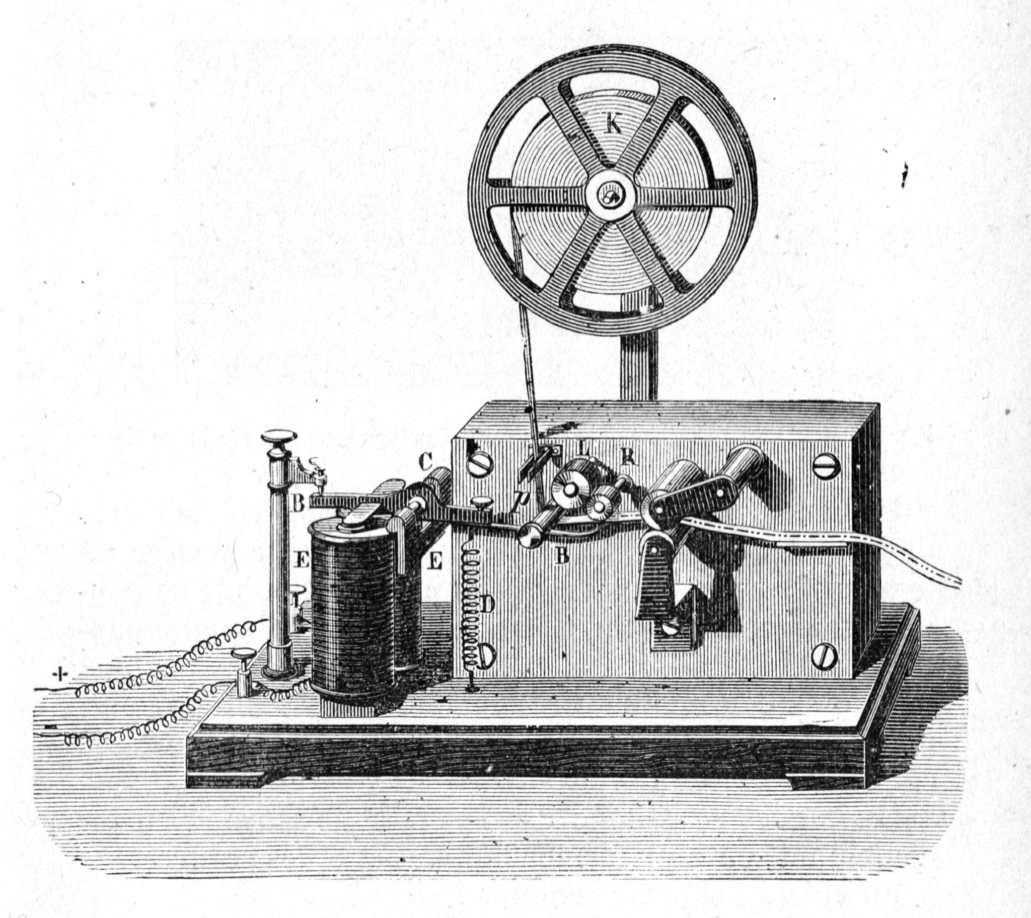 Morse electromagnetic telegraph